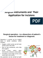 Surgical Instruments and Their Application For Incisions
