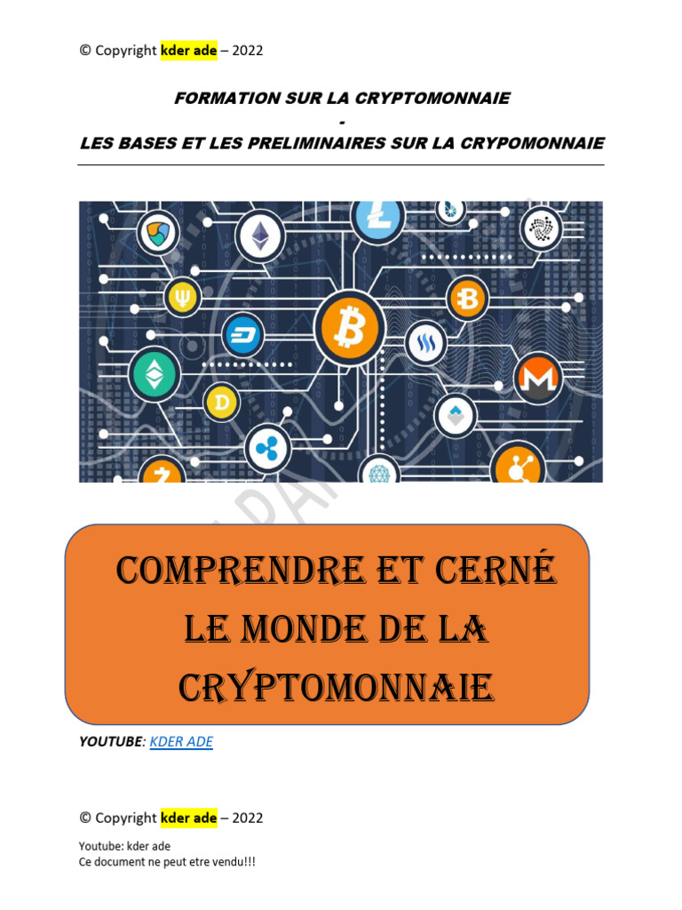 Formation en Crptomonnaies - Kder Ade | PDF | Crytomonnaies | Bitcoin