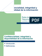 Confidencialidad, Integridad y Disponibilidad de La Información