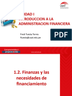Unidad I - 1.2. Finanzas y Las Necesidades de Financiamiento