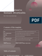 Diseases Related To Stomach - Diverticulitis by Slidesgo