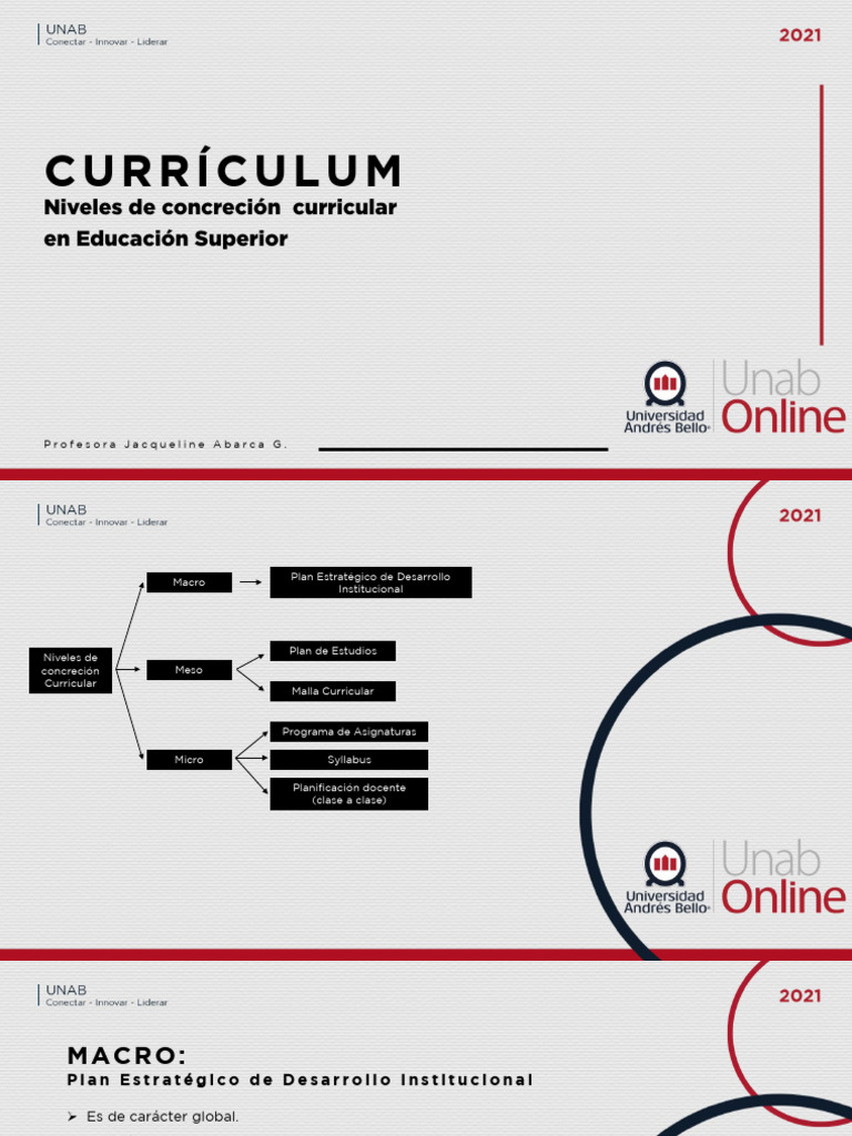 Niveles Curriculares en Educación Superior | PDF | Plan de estudios ...
