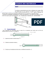 TD Resistance Des Materiaux: 1 La Potence A Tirant