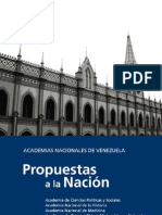 Propuestas A La Nación de Las Academias de #Venezuela