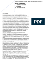 Análise das Normas para Edificação dos Hospitais de Peq., Média e Alta Complex. e Postos de Saúde