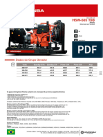 Gerador HSW 505 T6B K9 Himoinsa Brasil (Data Sheet) BR