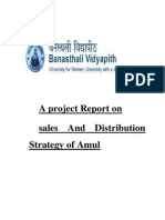 A Project Report On Sales and Distribution Strategy of Amul