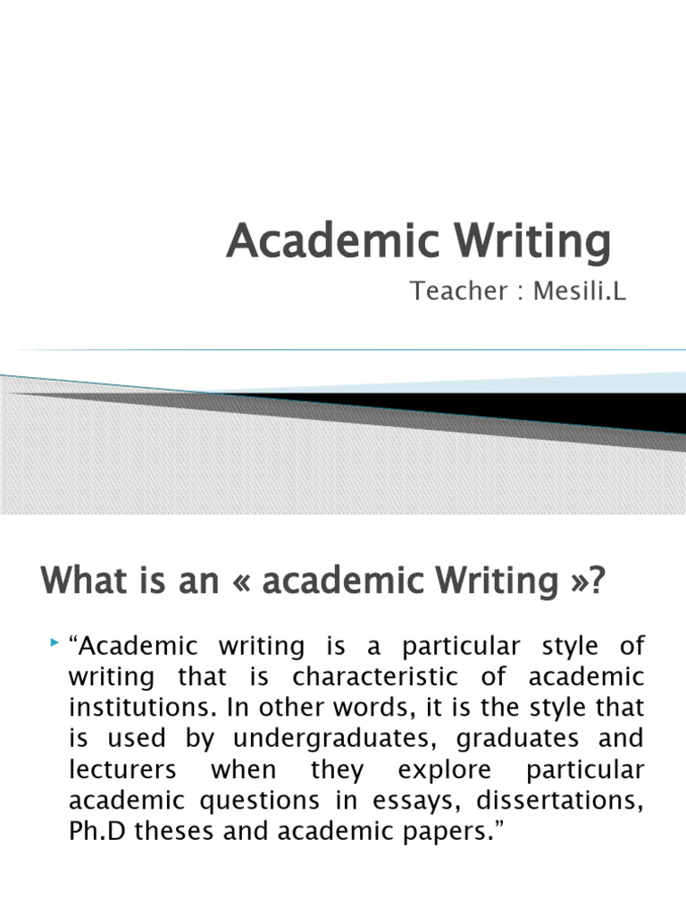 Academic Writing Pdf Thesis Citation