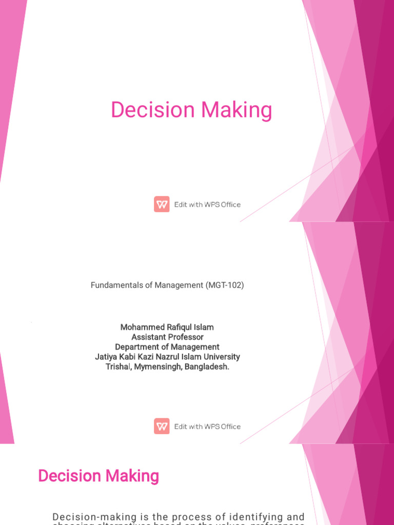 Decision making download free pdf decision making rationality