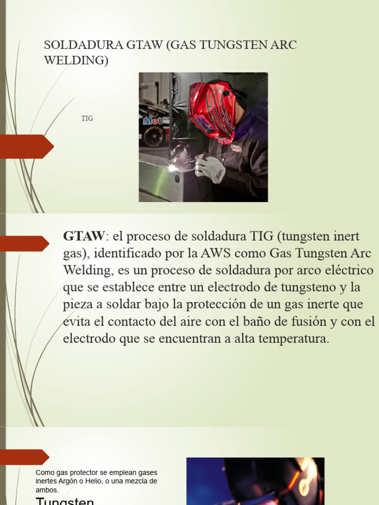 Guía Completa sobre Soldadura TIG (GTAW) | PDF | Soldadura | Construcción
