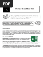 Lesson 6 MS Excel