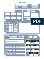 Koji Fujioka Character Sheet