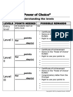 Power of Choice Levels- Blank Periods