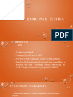 SQA 5 Test Case Optimization - Path Testing