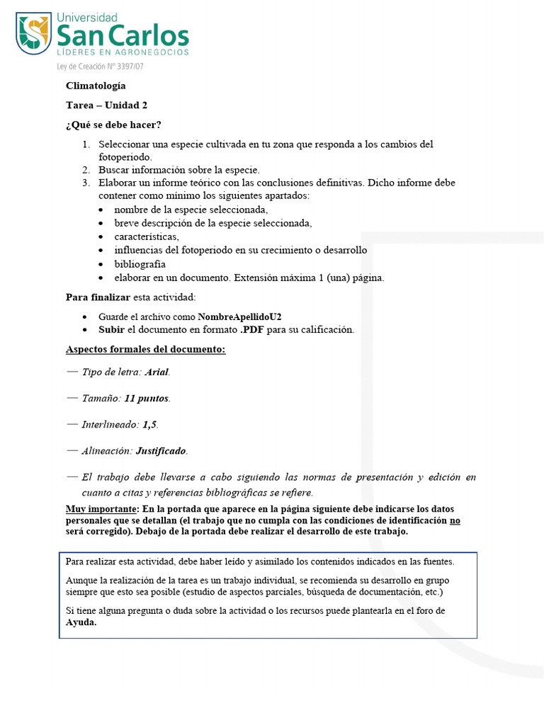 Tarea Unidad 2 | PDF | Crecimiento personal y profesional | Artes del ...