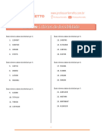 Critérios de Divisibilidade - Exercicios