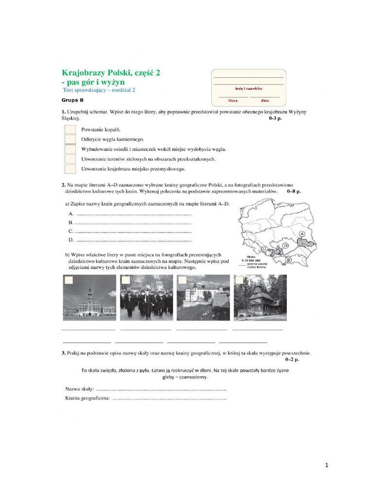 Książka Do Geografii Klasa 5 Krajobraz Polski CZ 2 Klasa 5 Geografia | PDF