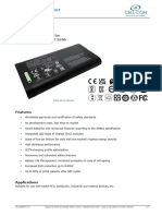 Standard Battery Pack Li-Ion 14.40V / 6.80ah / 97.92Wh: Technical Data Sheet
