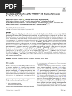 TOR-BSST Translation and Validation of The TOR BSST© Into Brazilian Portuguese