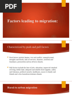 Factors Leading To Migration