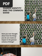 Shared Identity and The Common Good