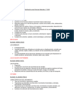 Planificación Anual Ciencias Naturales 2º