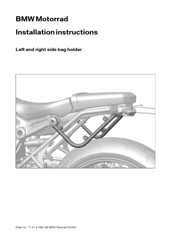 BMW Installation Instructions - Left and Right Side Bag Holder - 02. ...