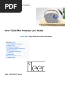 m8 F Mini Projector Manual | PDF | Hdmi | Electronics