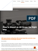 How To Mount An AR Scope The Right Way - Shoot On