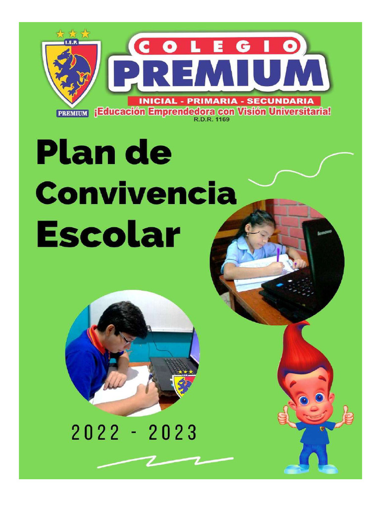 Plan de Convivencia Escolar Colegio 2022 2023 | PDF | Abuso infantil ...