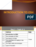 1 Introduction To Osha