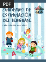 Cuaderno de Estimulación Temprana para Niños de 1 A 3 Años | PDF