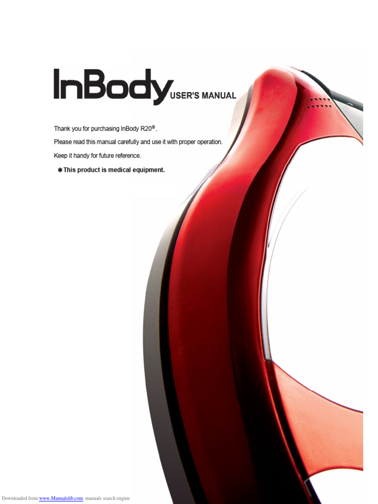 Manual Inbody r20 | PDF | Body Mass Index | Obesity