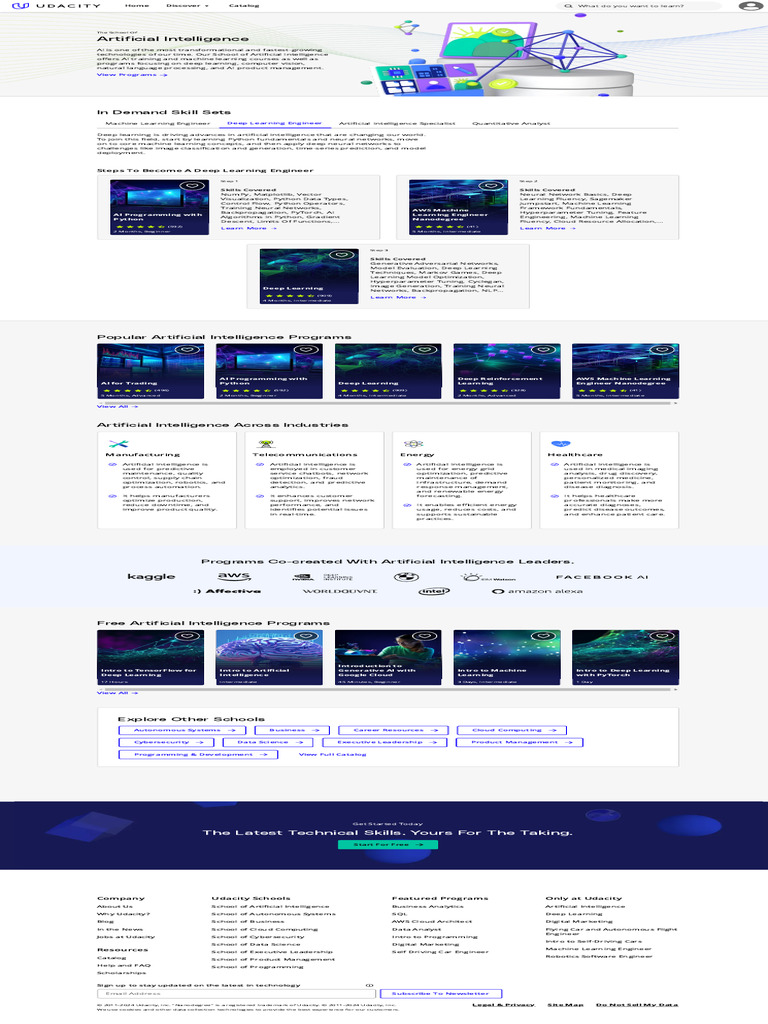 Artificial Intelligence Ai Courses Training Udacity 2 | PDF ...