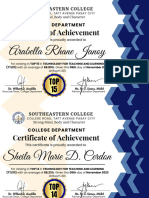 TTL Certificates Prelim 1ST Sem