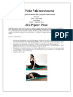 Eka Pada Rajakapotasana (Pigeon Pose) Gregorovious