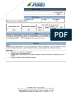 PSICOPATOLOGIA DO COMPORTAMENTO E DA PERSONALIDADE Quarta Noite