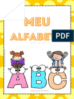 Alfabeto de Parede Colorido E.letra Bastão