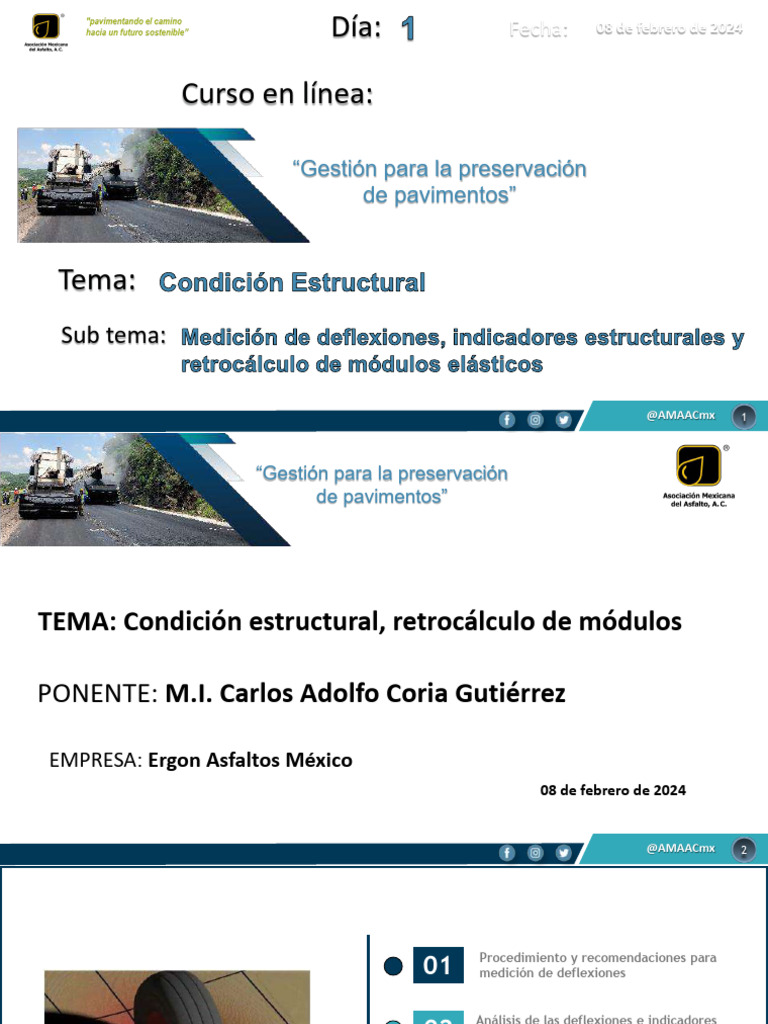 Gestión de Condición Estructural de Pavimentos | PDF | Medición ...