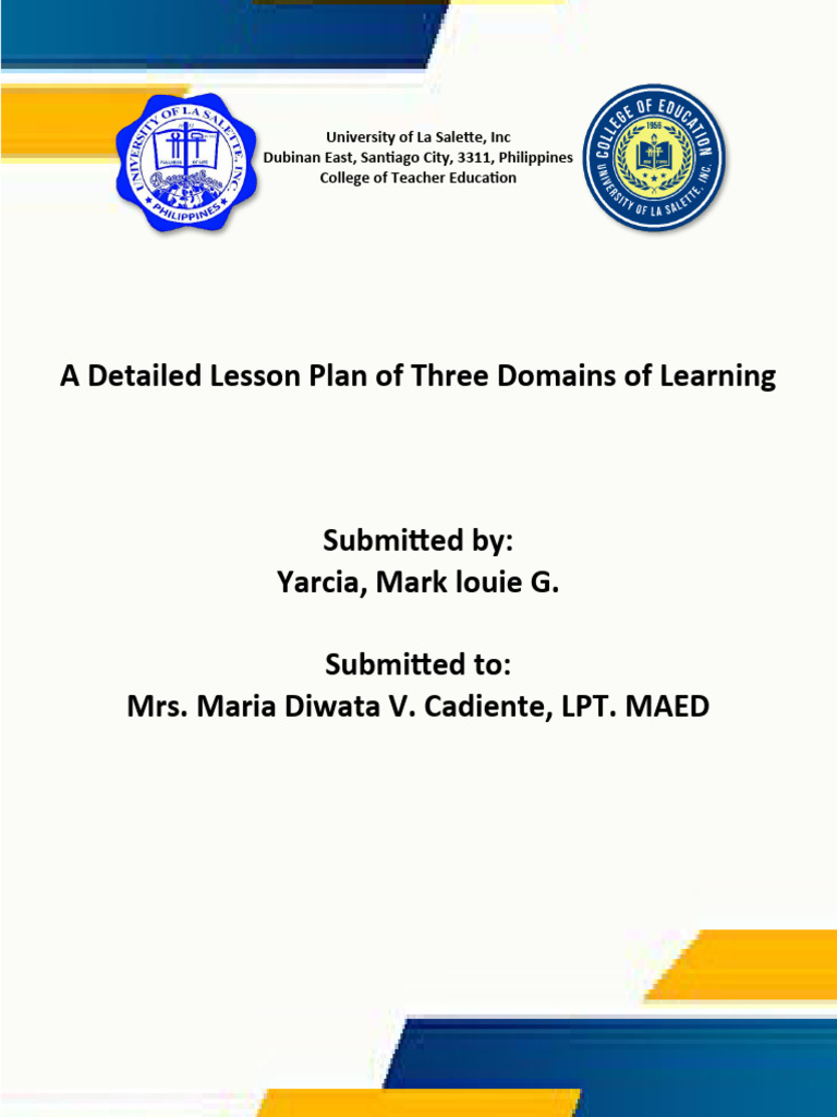 Three Domains of Learning Explained | PDF | Affect (Psychology) | Learning