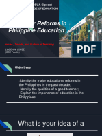 Curricular Reforms in Philippine Education: CBSUA-Sipocot