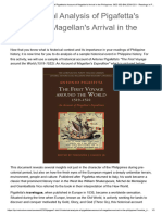 1.5 Historical Analysis of Pigafetta's Account of Magellan's Arrival in The Philippines - GEC 002-BALSCM12S1 - Readings in Philippine History