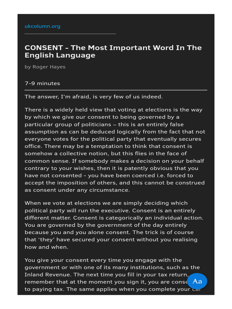CONSENT The Most Important Word in The English Language PDF