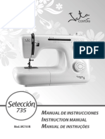 Jata MC735N Sewing Machine Instruction Manual