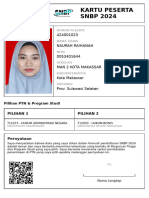 Kartu Peserta SNBP 2024: 424001023 Naurah Raihanah 0053401644 Man 2 Kota Makassar Kota Makassar Prov. Sulawesi Selatan