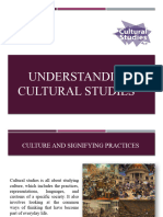 Understanding Cultural Study 1