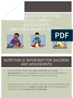 Importance of Nutrition For Children & Adolescents and Their Growth Pattern