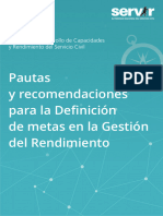 Recursos Informativos - PAUTAS para La Definición de Metas PDF