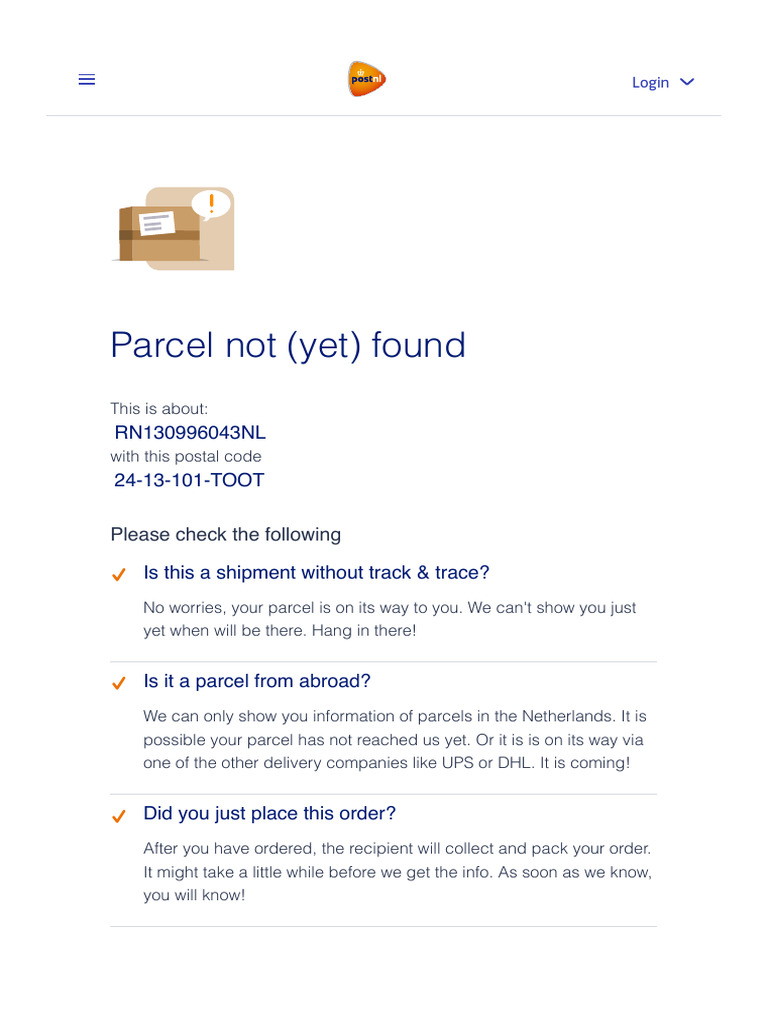 Royal Mail Track And Trace