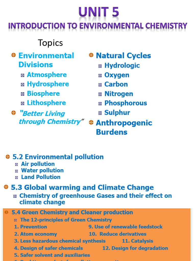 Introduction to Environmental Chemistry | PDF | Natural Environment | Earth
